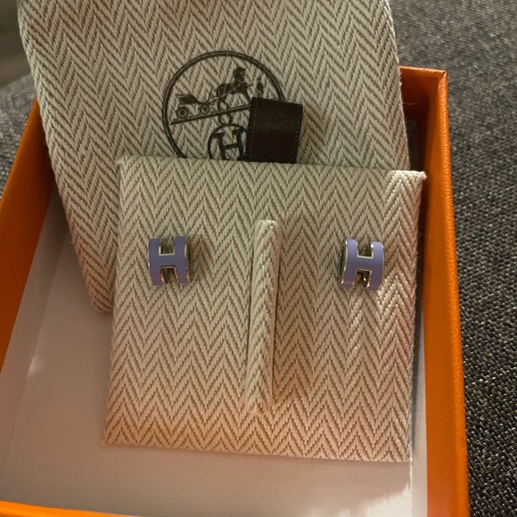 Hermes mini pop H earrings - Picture 2 of 5
